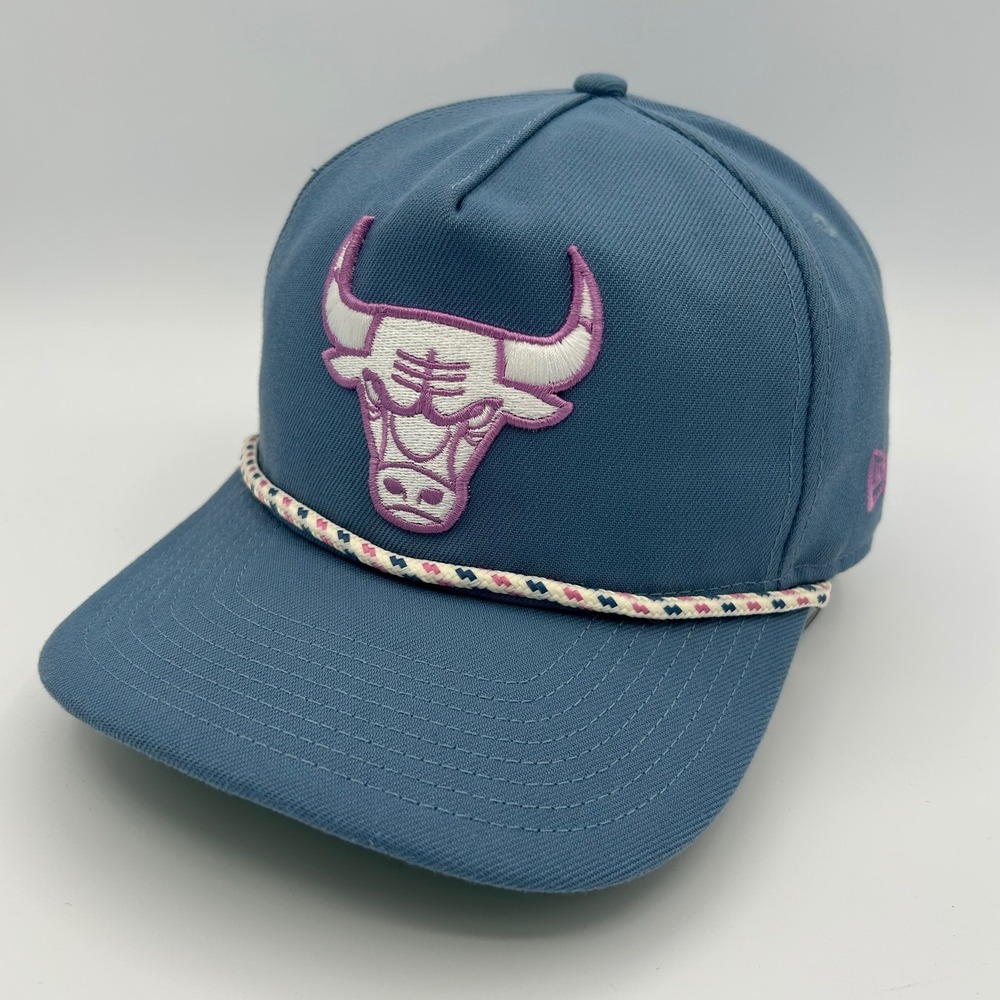 Chicago Bulls Hat New Era 9FIFTY Unisex OSFM Blue Pink Rope Snapback Streetwear